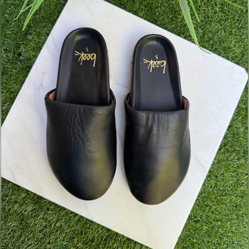 Beek Apalis Black Leather Clogs size 5 brand new - Picture 10 of 14